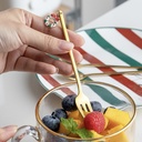 CUBIERTOS POSTRE GOLD SETX6 14CM