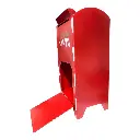 BUZON NAVIDEÑO METALICO ROJO/BLANCO 27X20X53CM