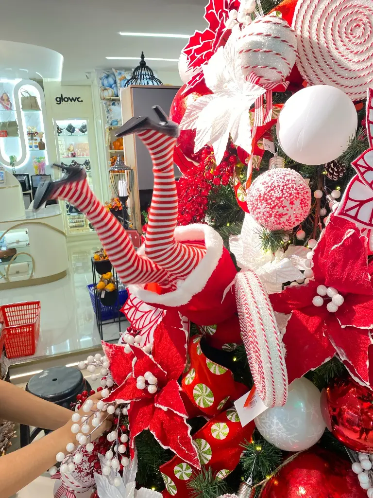 PIERNAS MAMA NOELA PARA ARBOL NAVIDAD CON MOVIMIENTO CONECTOR USB