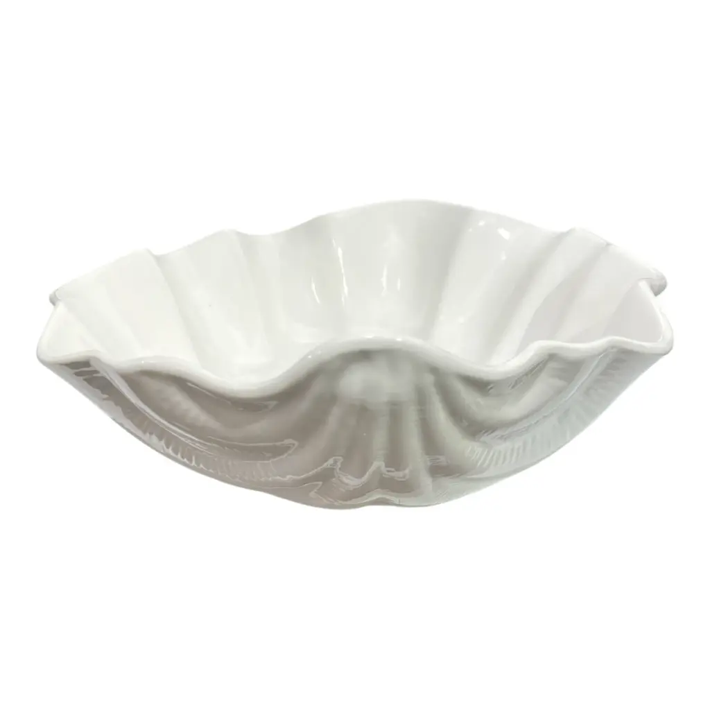 CENTRO DE MESA PORCELANA BLANCO 41X34X10CM