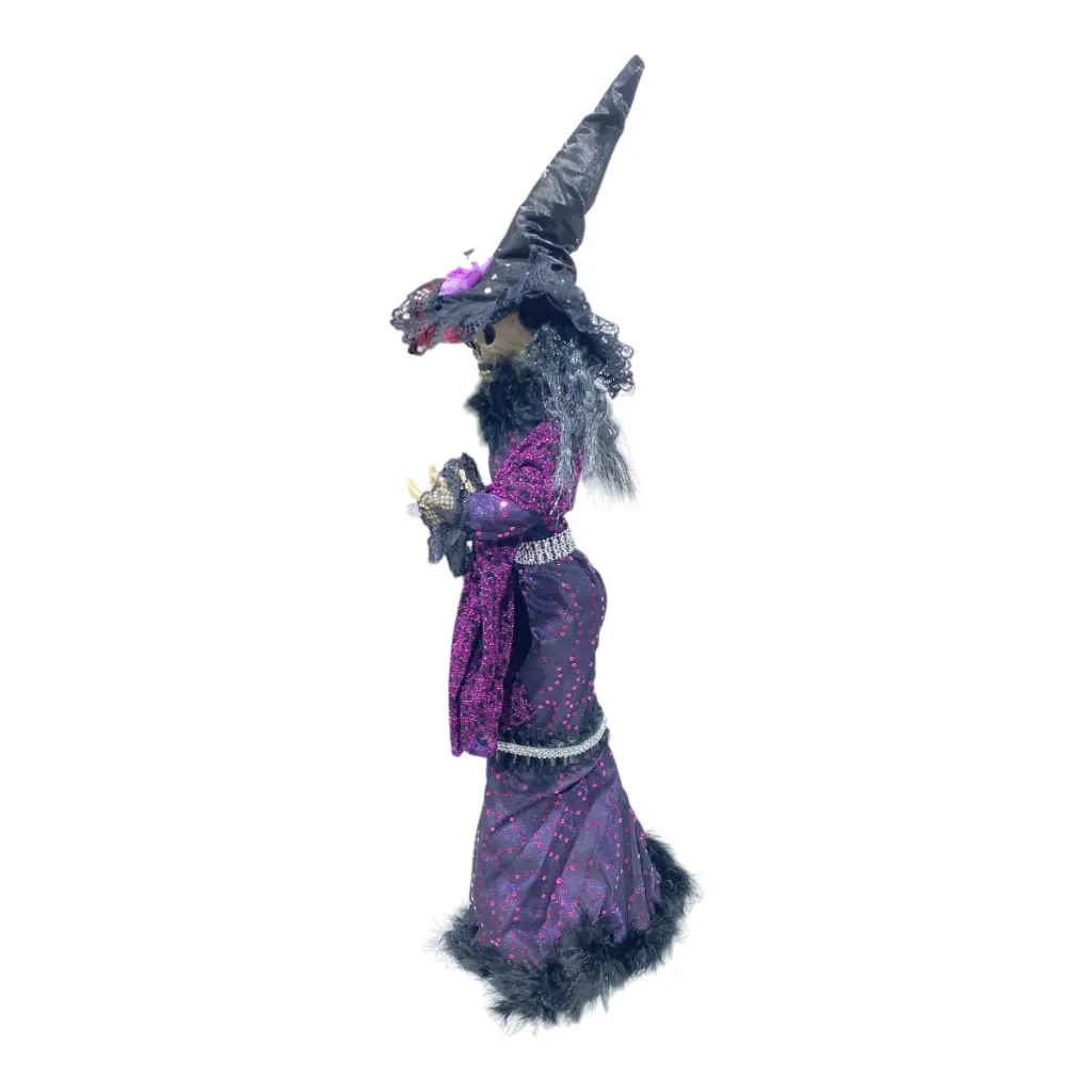 BRUJA CATRINA MORADA 24X15X64CM