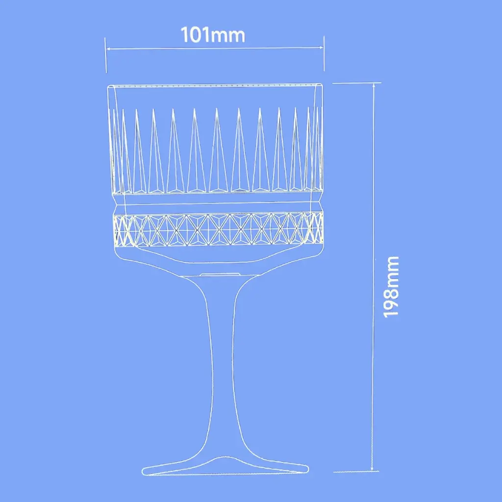 COPA COCTEL VIDRIO TRANSPARENTE SETX4PZS. 