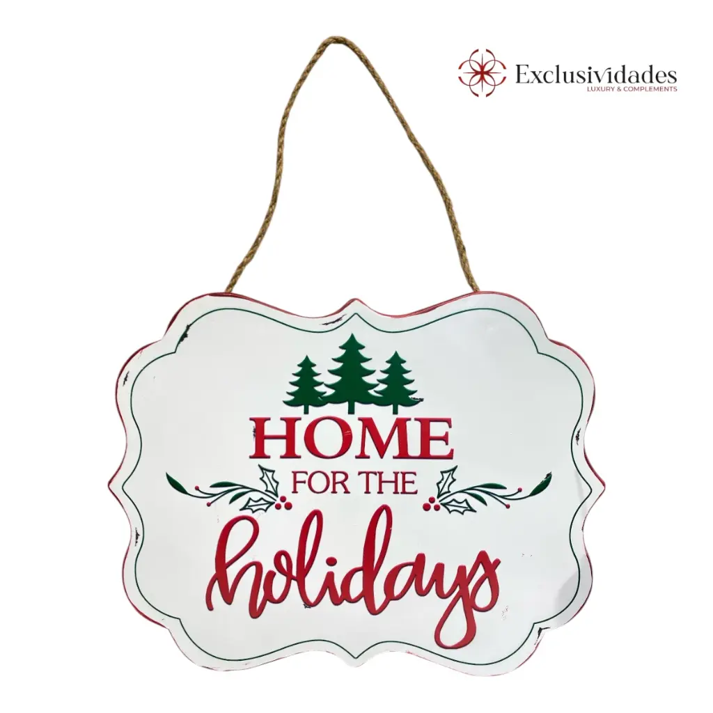 COLGANTE NAVIDEÑO P/PUERTA HOME C22264  41X33CM