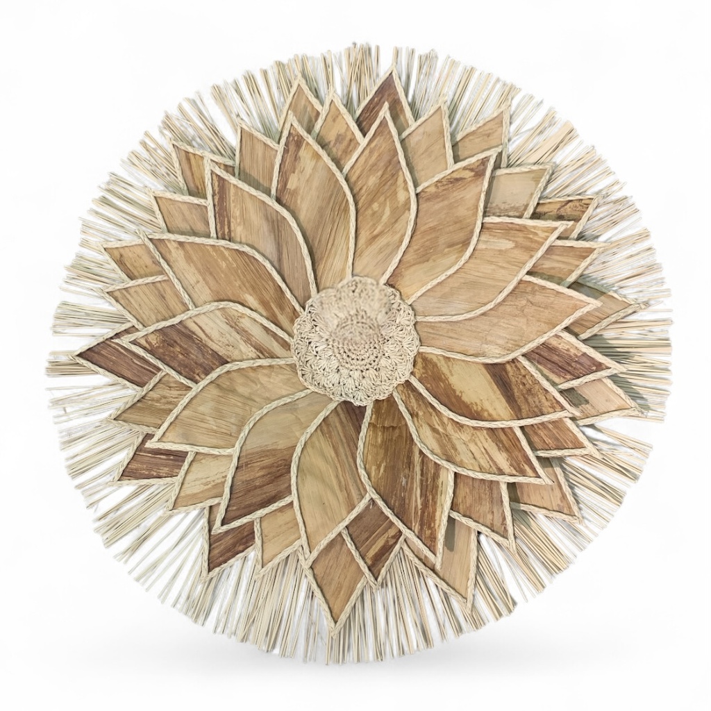 APLIQUE FLOR TEJIDA TOQUILLA 50CM
