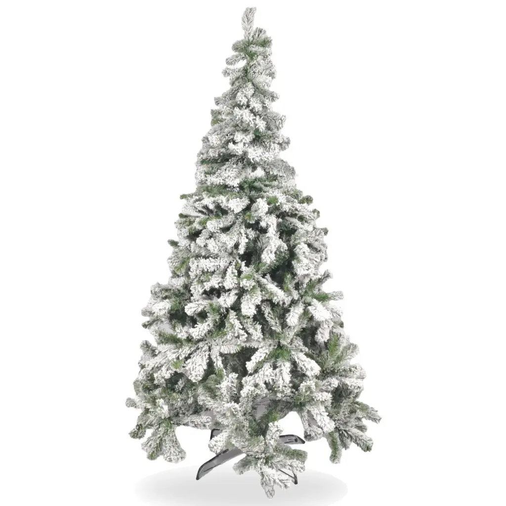 ARBOL DE NAVIDAD ALASKA FRONDOSO NEVADO CUERPO RAMA 7 PIES 213CM