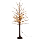 ARBOL CAFÉ CON LUZ LED 185CM