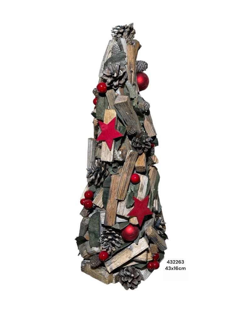 ARBOL NAV. ROJO 43X16CM REF:MQ-A0874