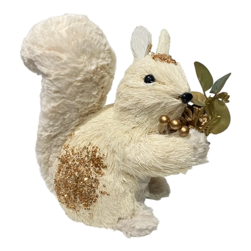 ARDILLA NAV. YUTE FELPA 13X23X25CM