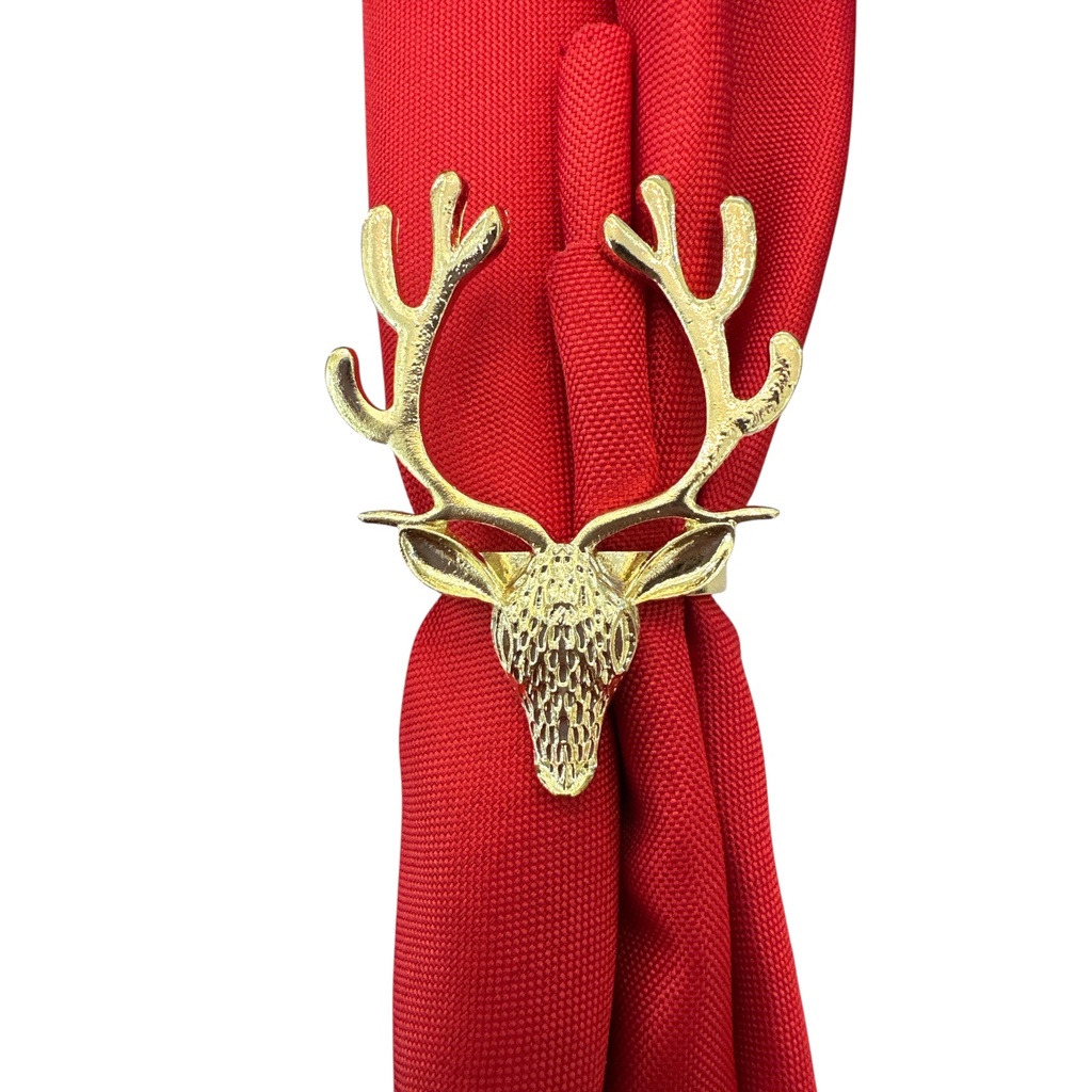 ARO DE SERVILLETA RENO DORADO X6