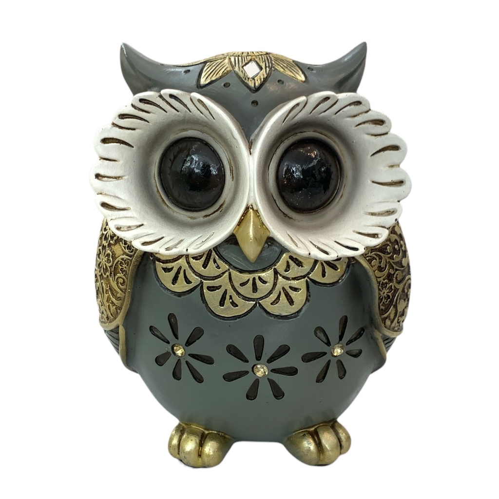 BUHO DECORATIVO 13X8.5X16CM