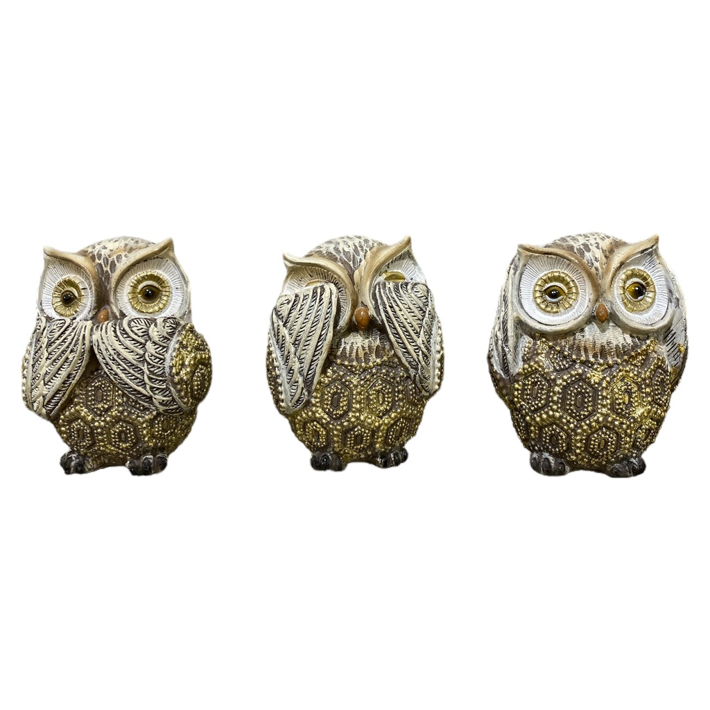 BUHO POLIRESINA LA PRUDENCIA POR UNIDAD 10X7.5CM