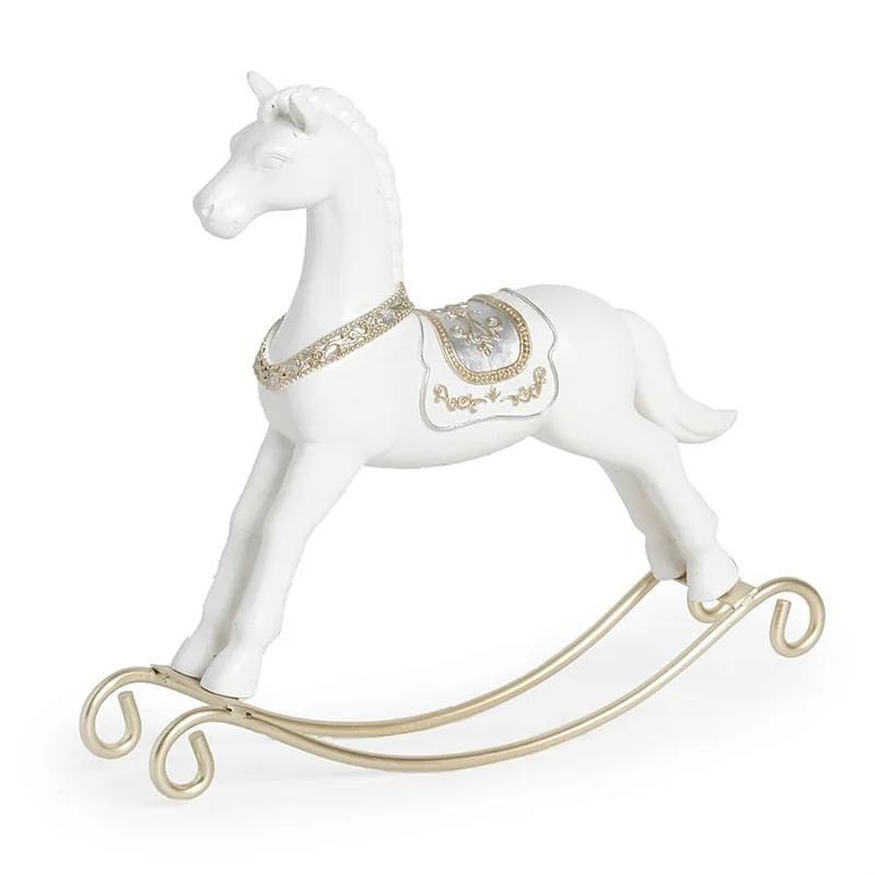 CABALLO BLANCO MESEDORA 30X27CM