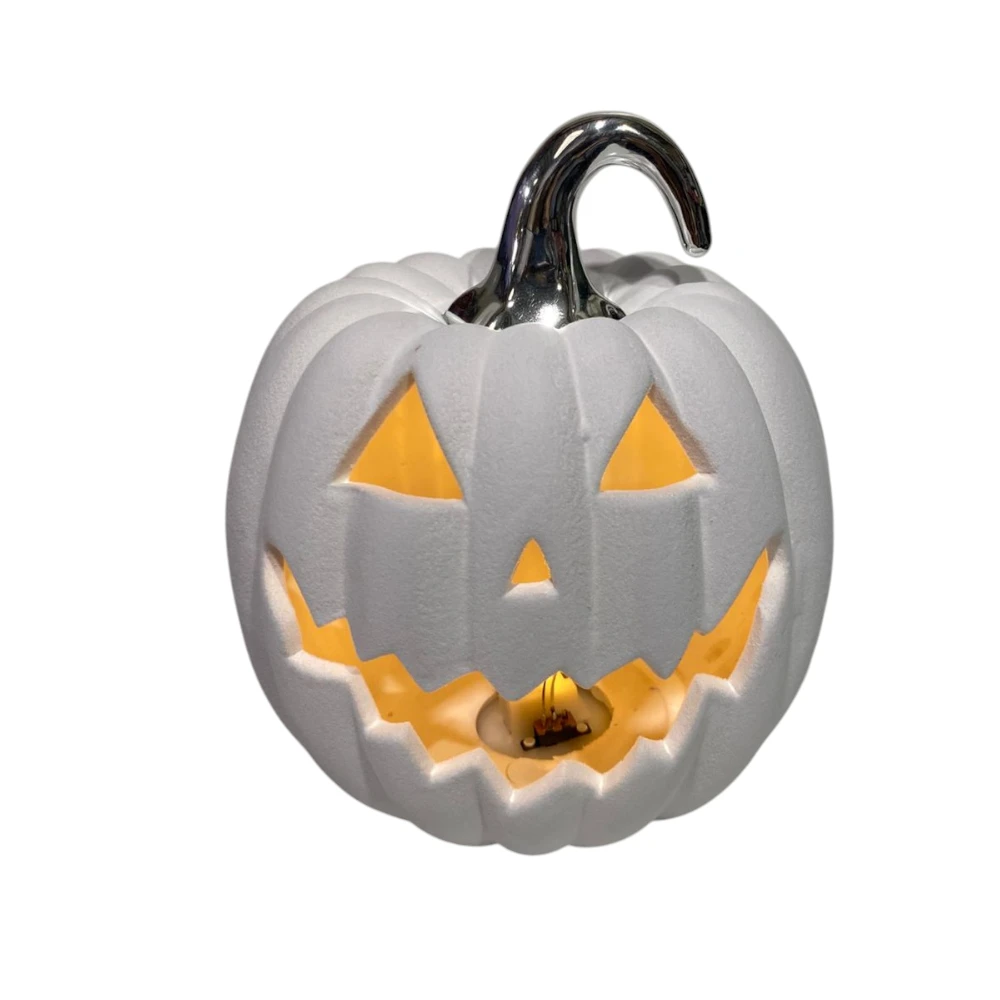 CALABAZA CERAMICA GAMUZADA BLANCA 147X15CM