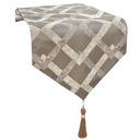 CAMINO DE MESA GRIS/DORADO 210X33CM