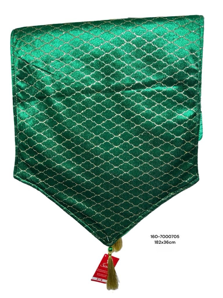 CAMINO DE MESA VERDE 36X182CM MARCA: SANTINI