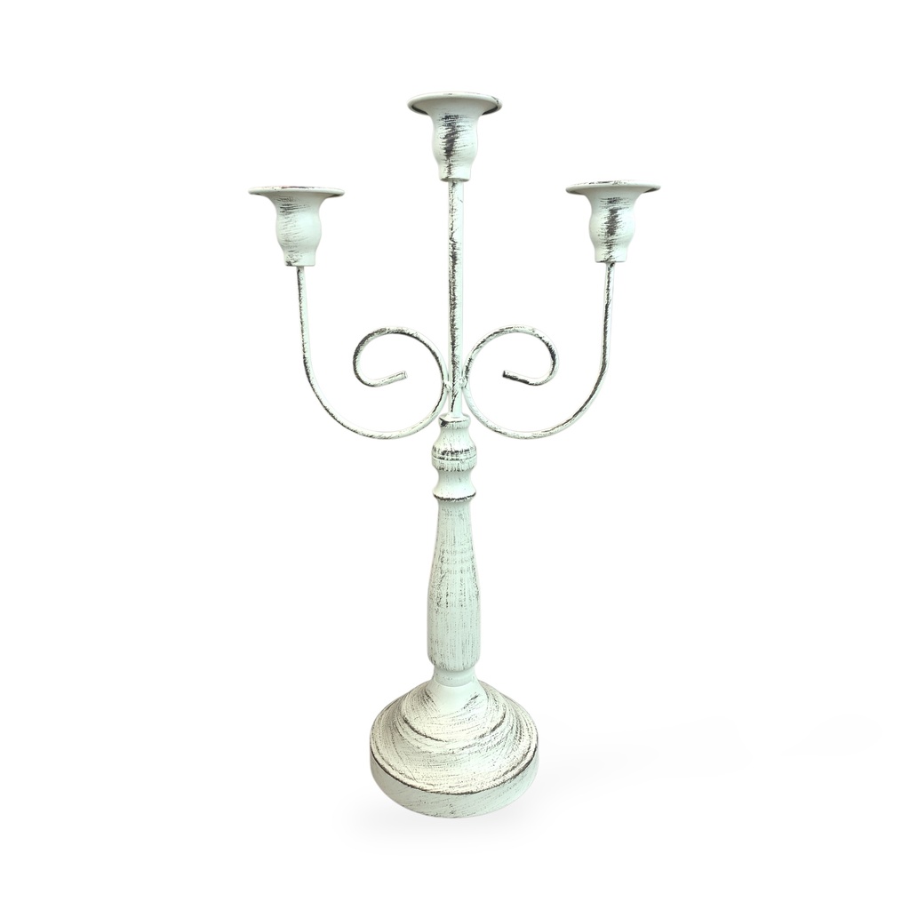 CANDELABRO METAL VINTAGE 11.5X23.5X42CM