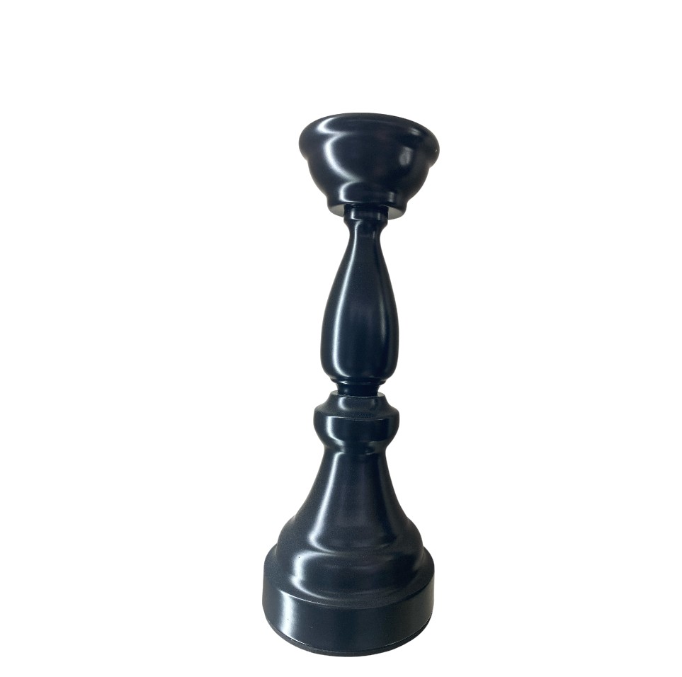 CANDELABRO METLICO NEGRO REF: ES21589 11X28CM