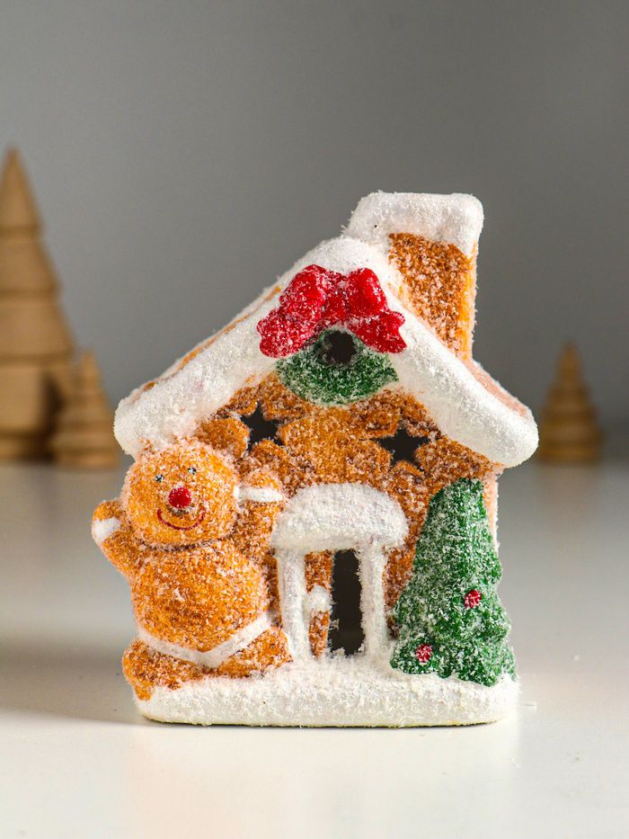 CASA JENGIBRE CERAMICA C/LUZ 11X9CM