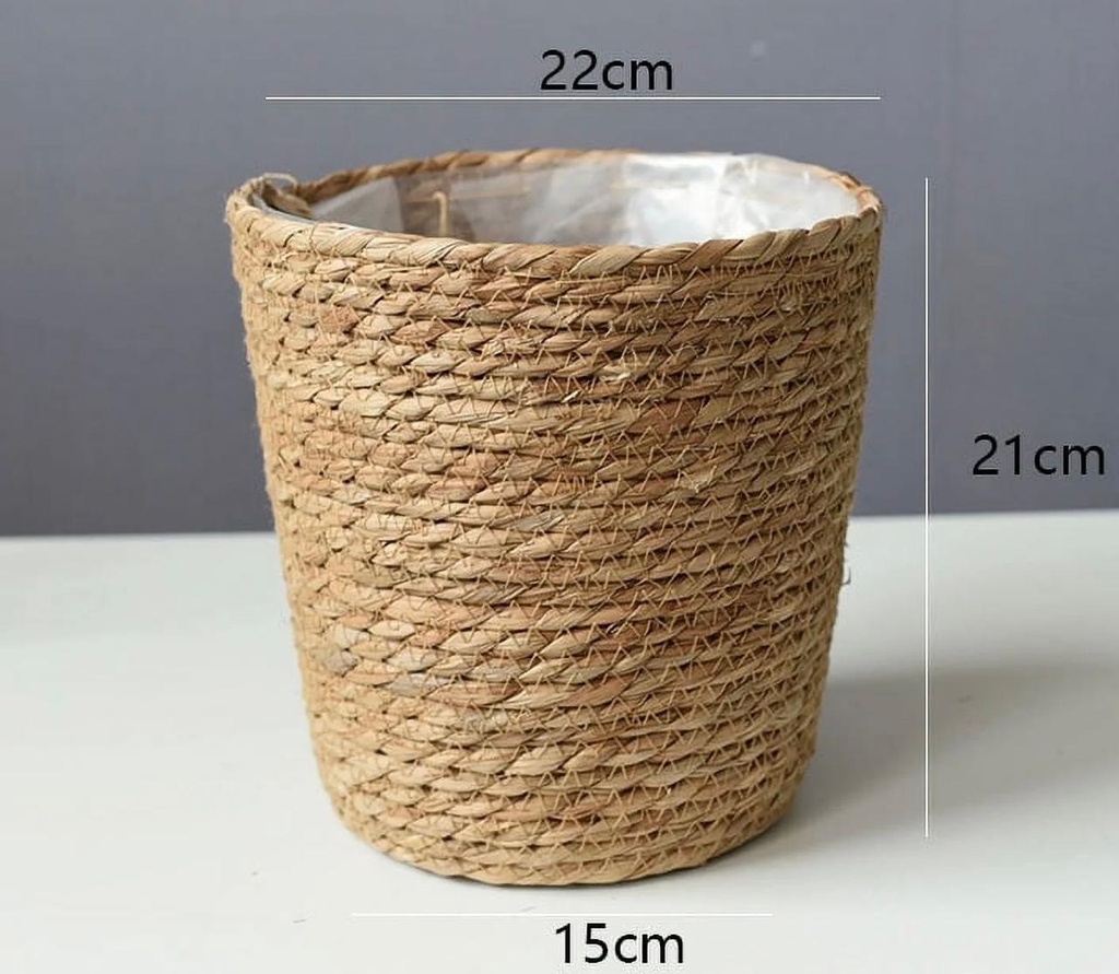 CANASTO DE YUTE 22X21X15CM