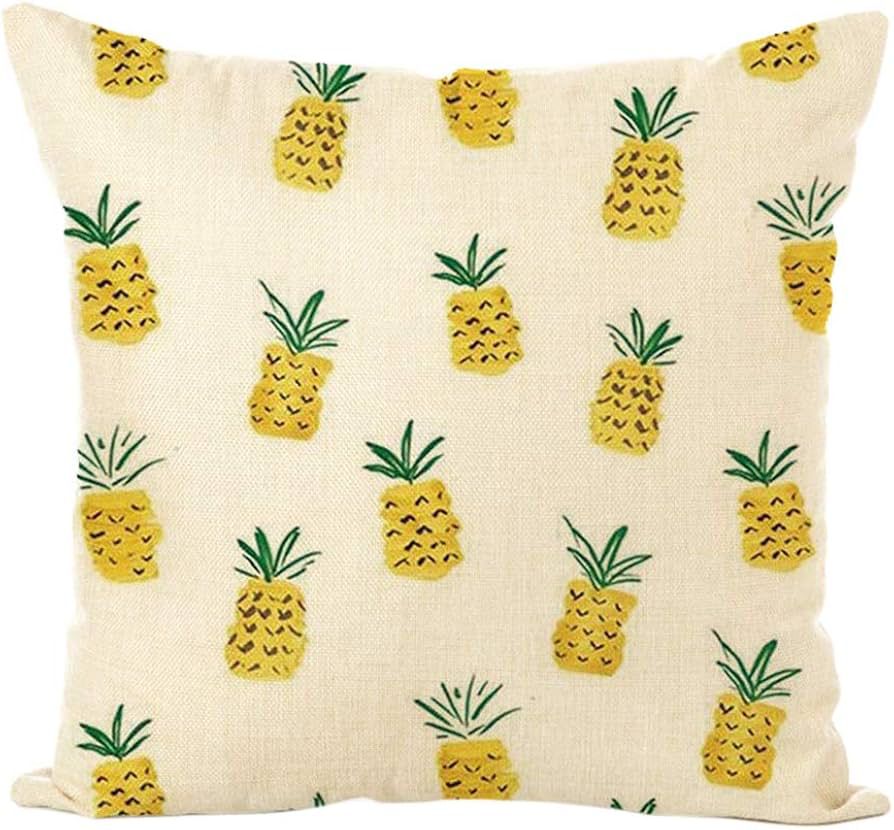 COJIN DE LINO PIÑAS 45X45CM.  