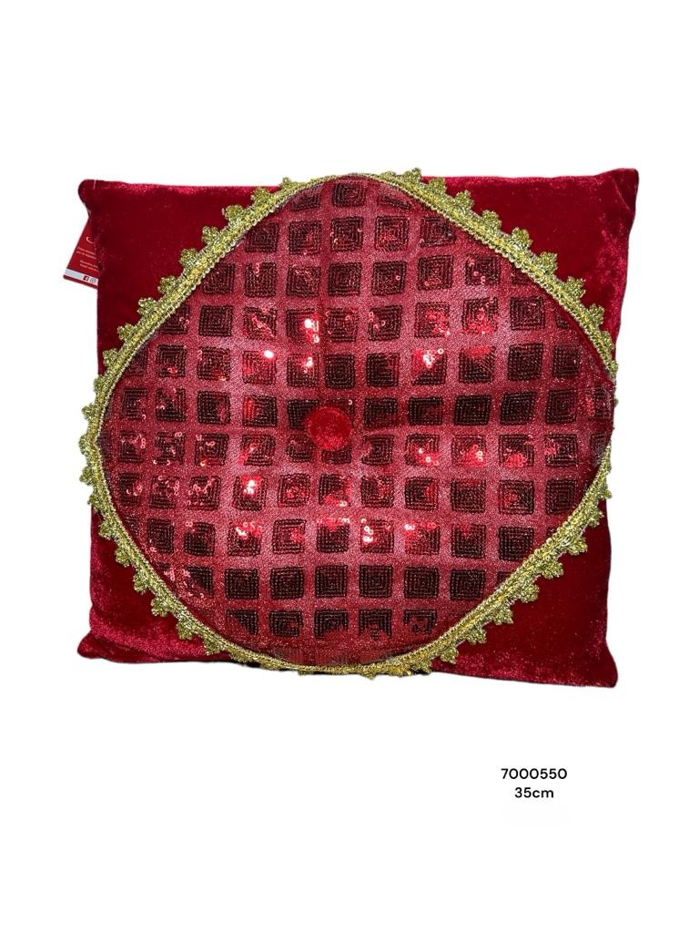 COJIN ROJO NAV. 35X35X15CM