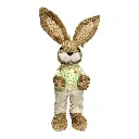 CONEJO PASCUA YUTE/TELA 14X16X45CM