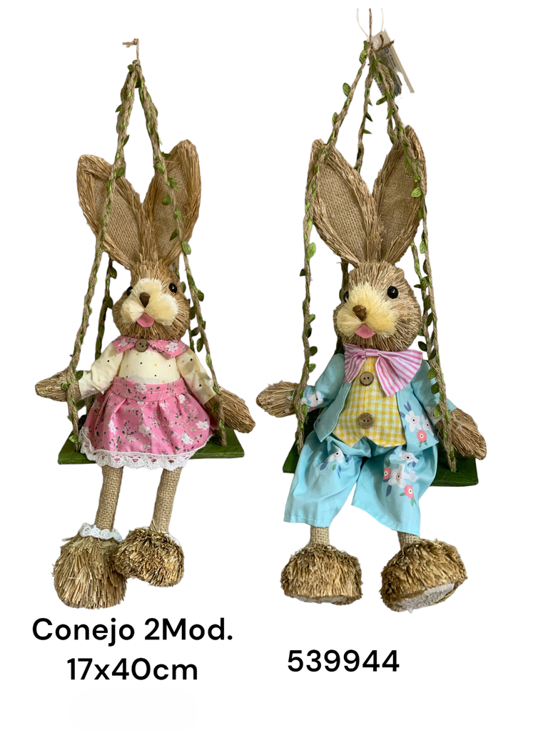 CONEJO PASCUA COLUMPIO 17X40CM