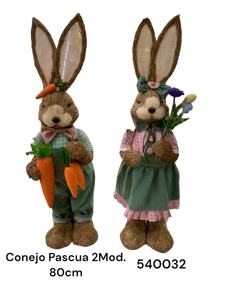 CONEJO PASCUA YUTE 80CM