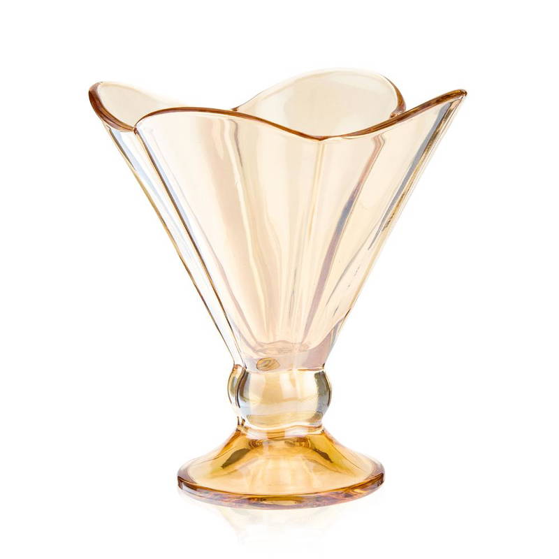 COPA AMBAR PARA HELADO X6 12.5X11.8CM