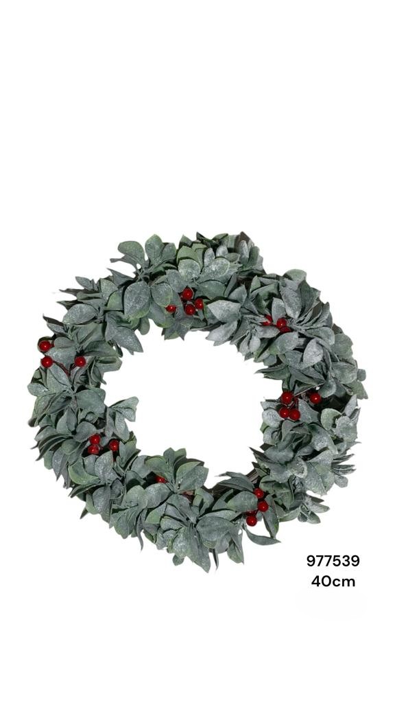 CORONA ARTIFICIAL 40CM REF: HF-6776 WH-RED