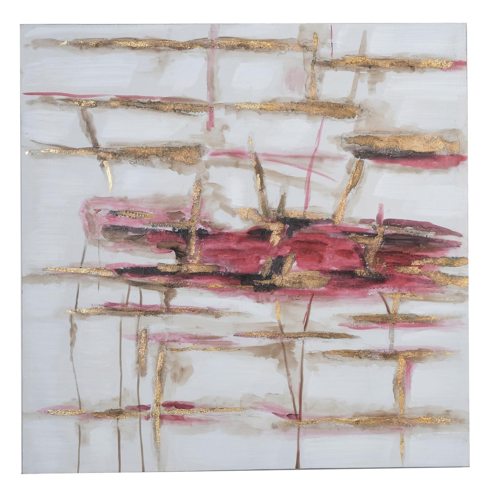 CUADRO AL OLEO ABSTRACTO 80X80CM