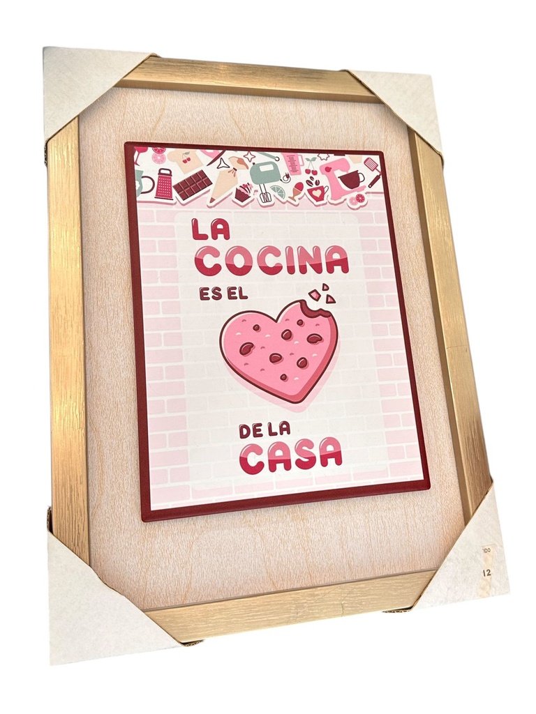 CUADRO CERAMICA "LA COCINA" 23X31CM