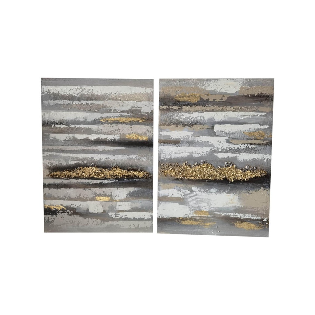 SET DE 2 CUADROS AL OLEO 100X70CM