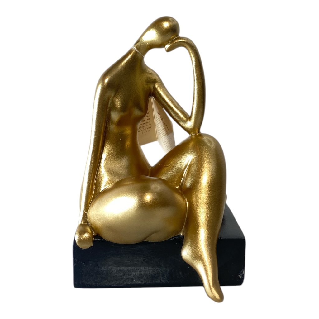 DAMA BOTERO POLIRESINA 11X10X16.5 CM.