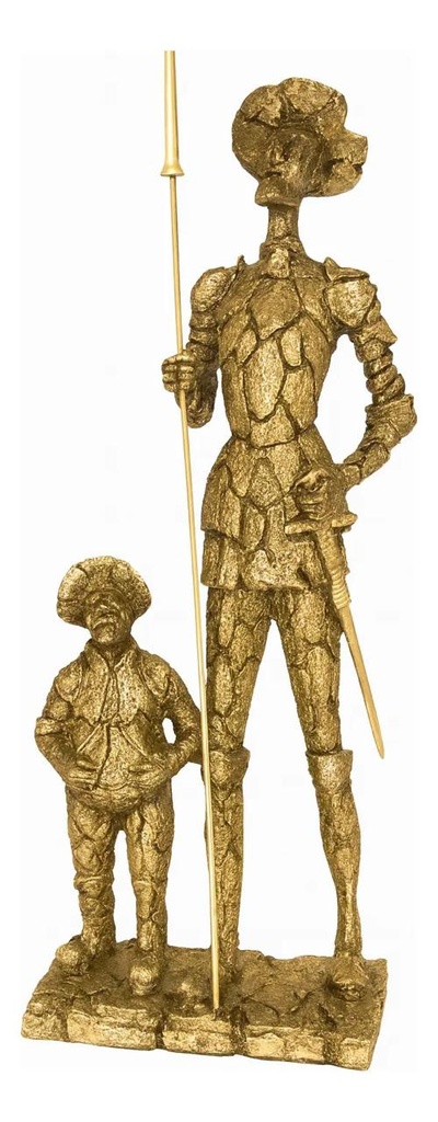 DON QUIJOTE Y SANCHO PANZA 44X17CM