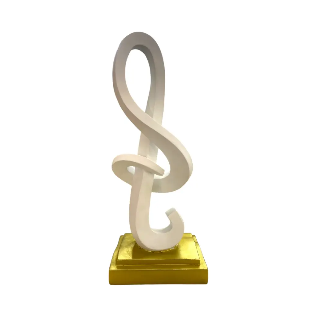 FIGURA DECORATIVA CLAVE DE SOL MUSICAL 16X11X40CM