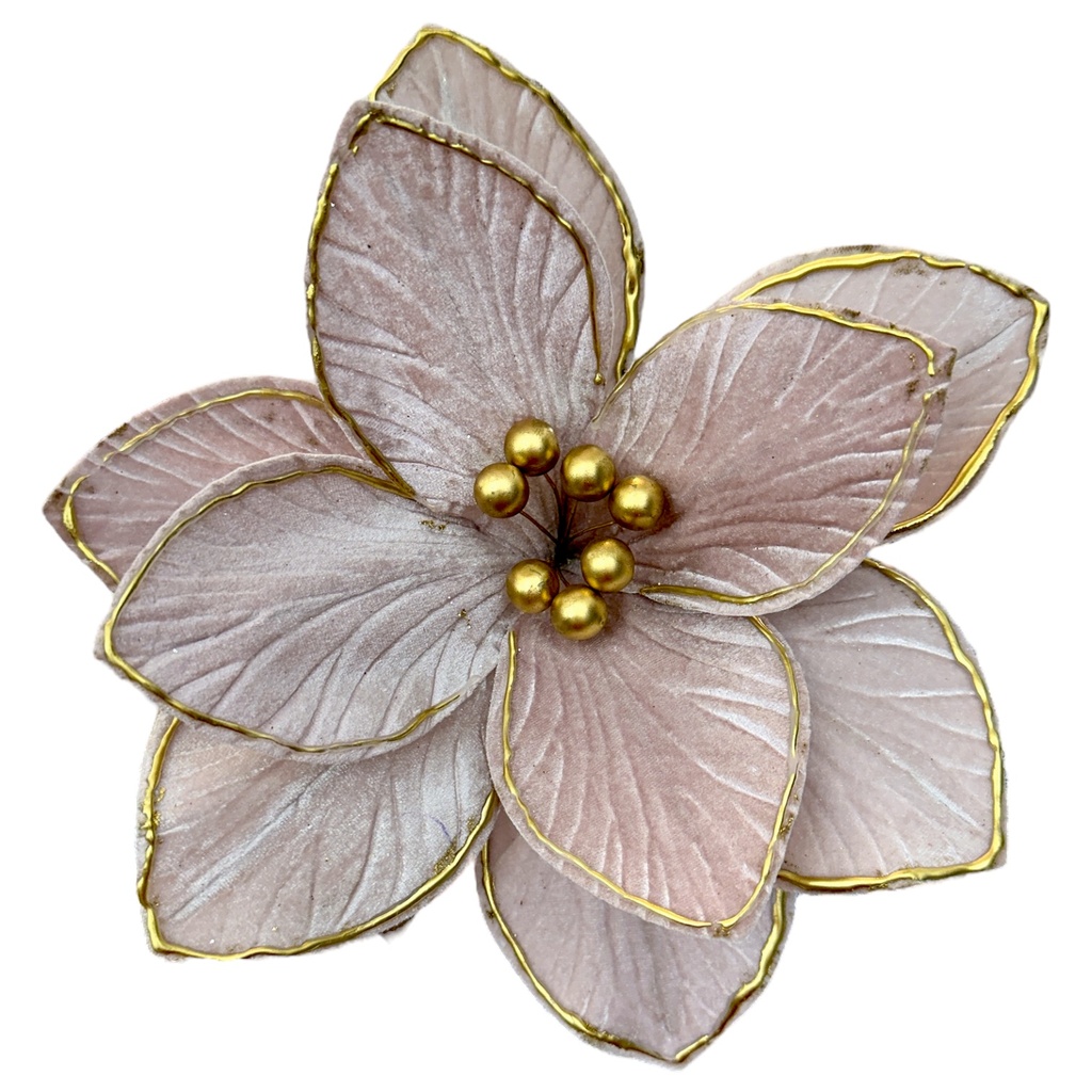 FLOR NAVIDEÑA ROSE REF: FD24-216 28CM