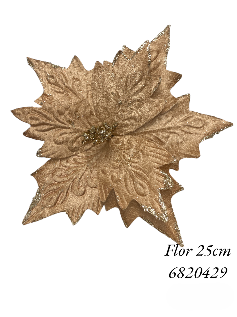 FLOR PONSETIA NAV. SURT. 25CM