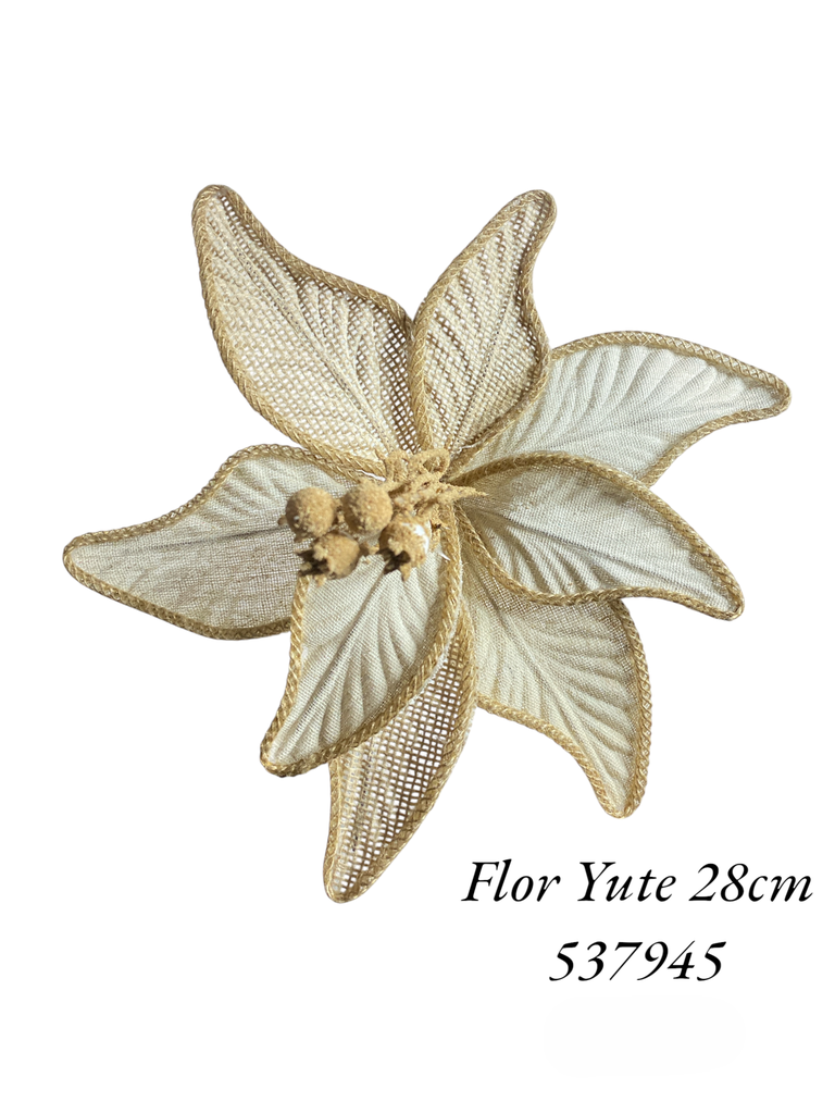 FLOR PONSETIA YUTE REF: SH23-236 28CM