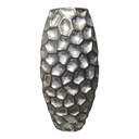 FLORERO CERAMICA IRIS PLATA 32CM