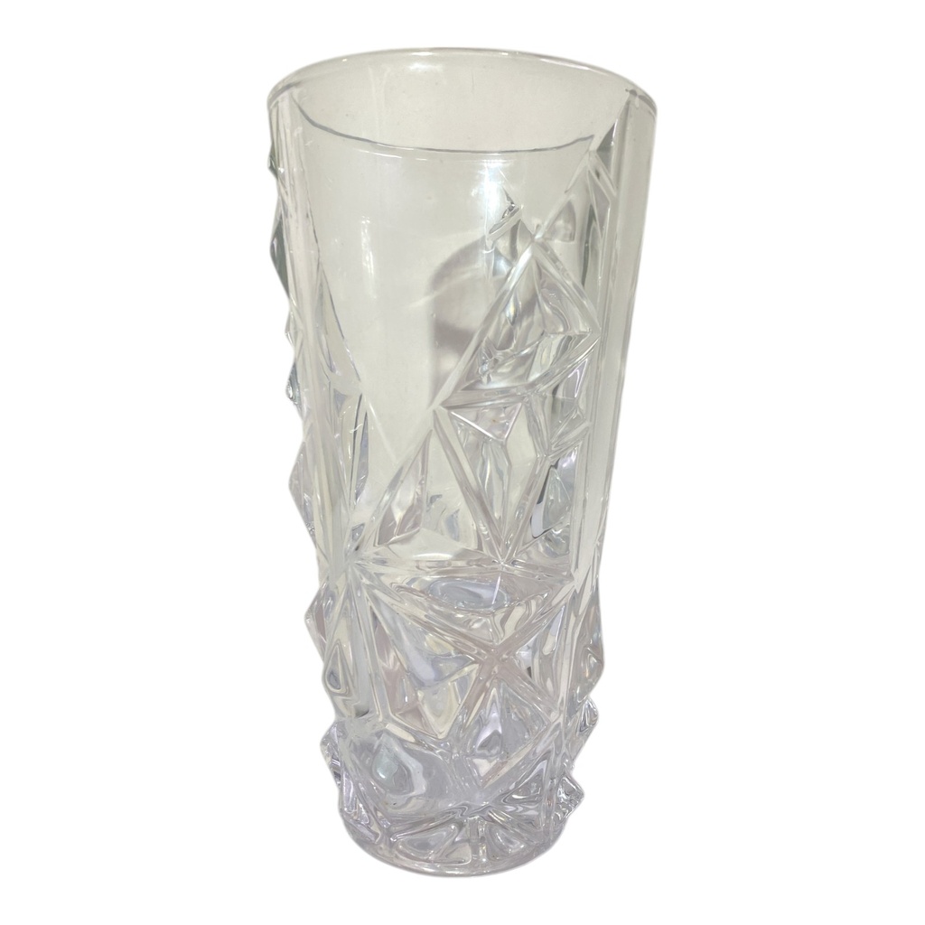 FLORERO DE CRISTAL GRUESO 13X25CM