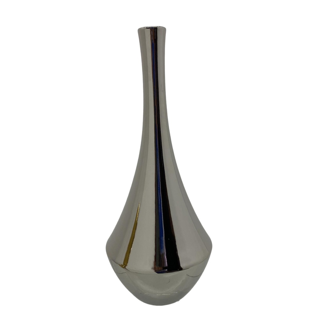 FLORERO PLATA 17X17X39CM