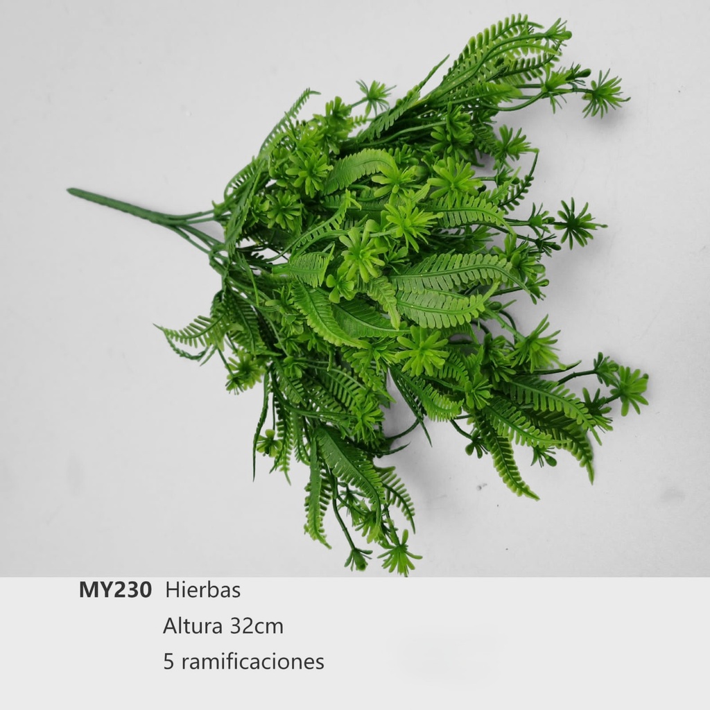 RAMA HELECHO 32CM 5 RAMADAS