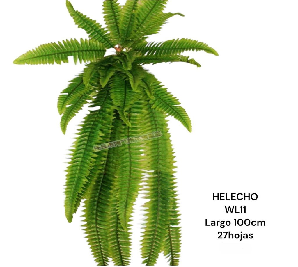 HELECHO LARGO 100CM 27HOJAS
