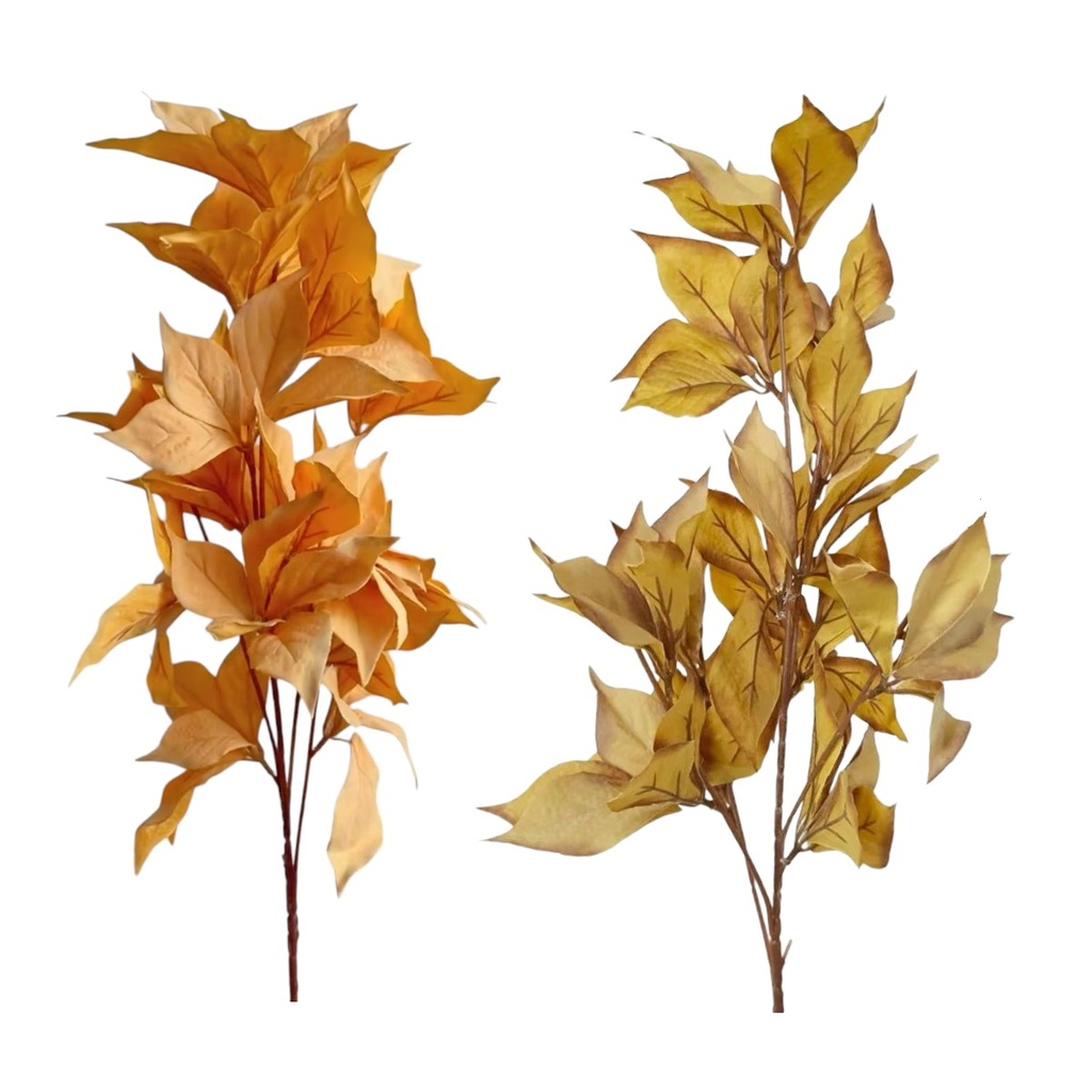 RAMA HOJAS OTOÑALES 2 TONOS 82CM *65 HOJAS