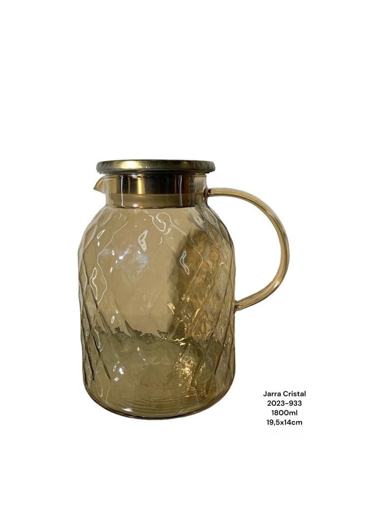 JARRA C/TAPA 1800ML 19.5X14CM