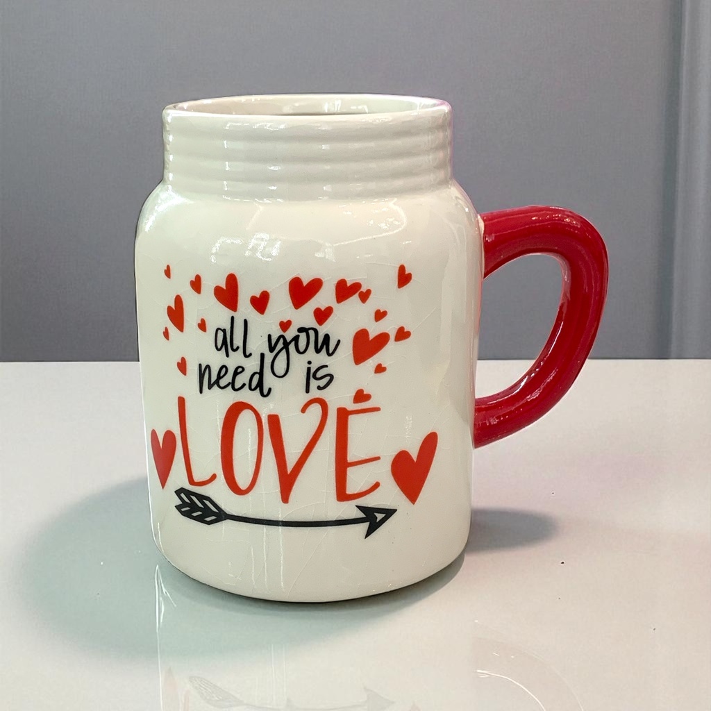 JARRO DOLOMITA LOVE 12.5X13.5CM REF: TG16A809W-3