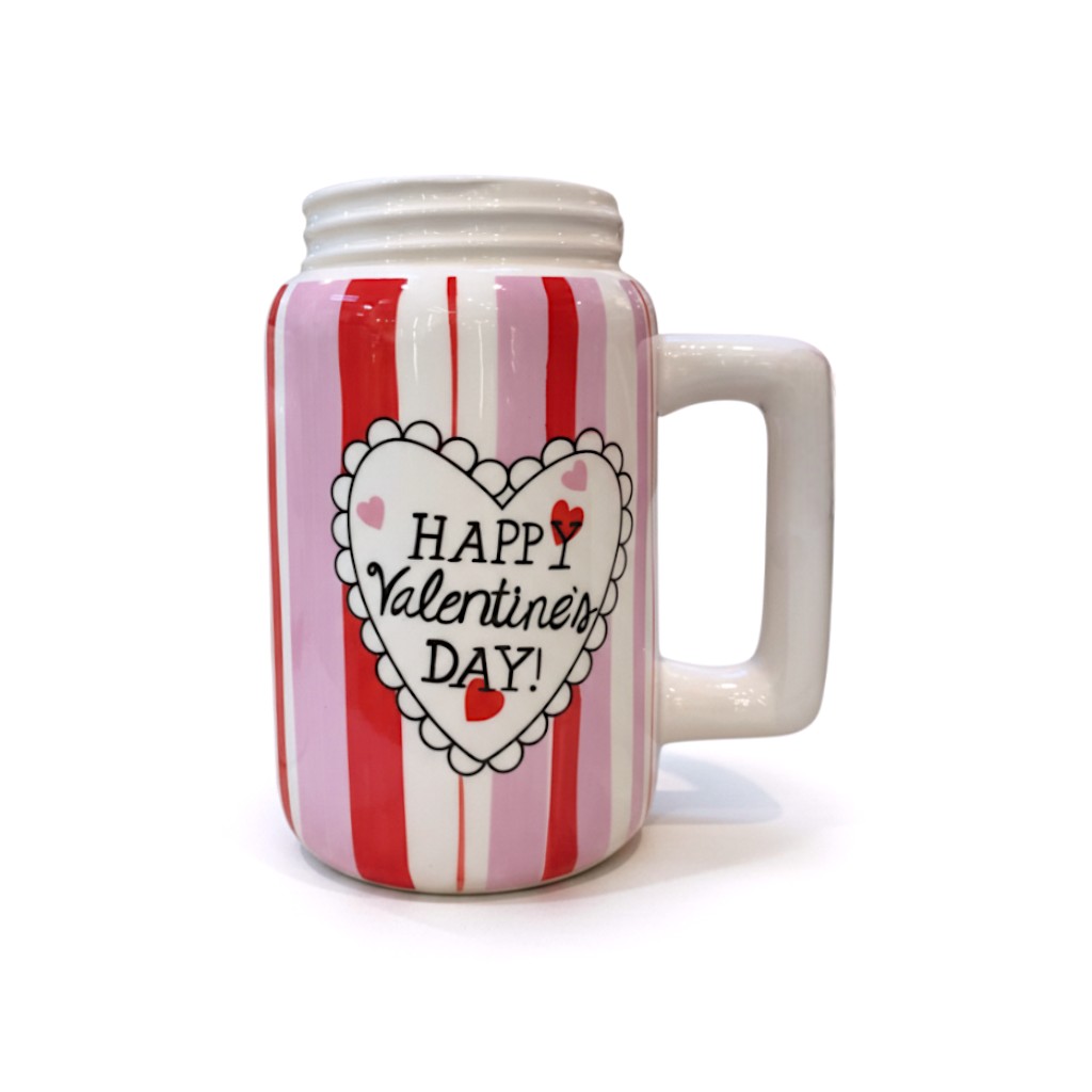 JARRO DOLOMITA FELIZ SAN VALENTIN 14X9.5X13.5CM REF: LD29883