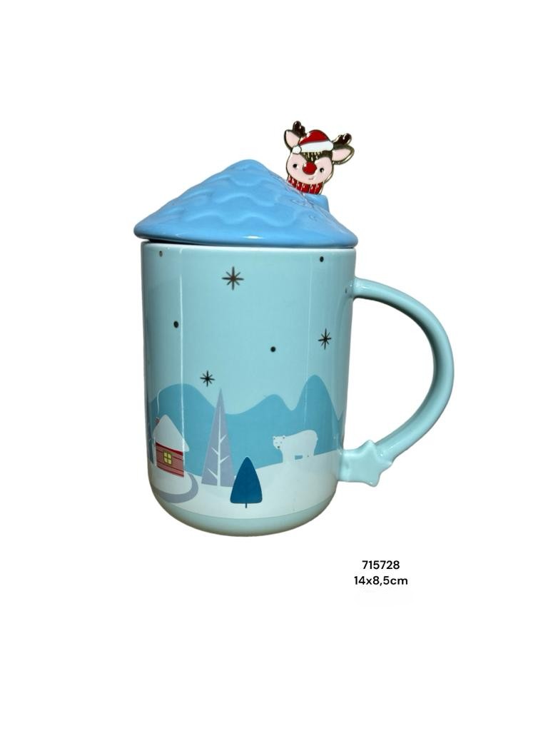 JARRO NAVIDEÑO/TAPA Y REMOVEDOR 14X8.5CM