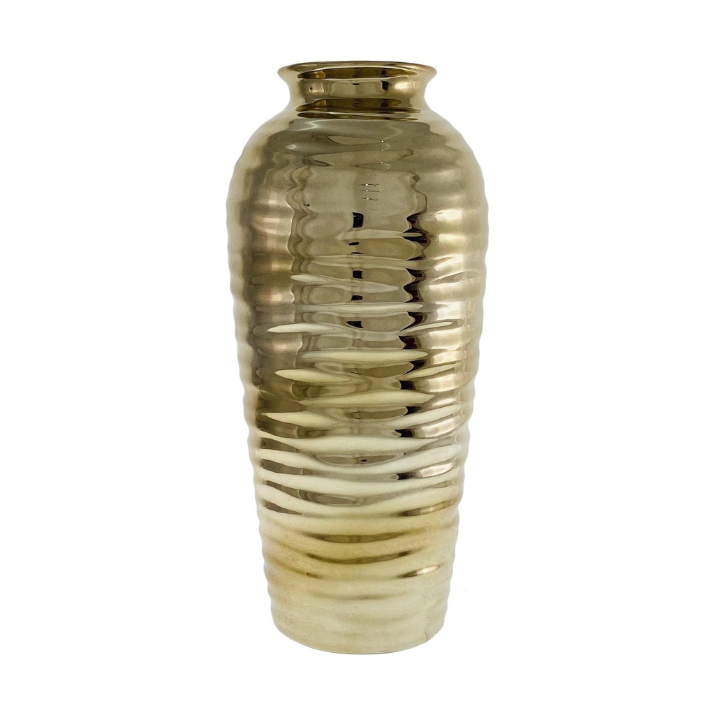 JARRON DORADO 32X16CM